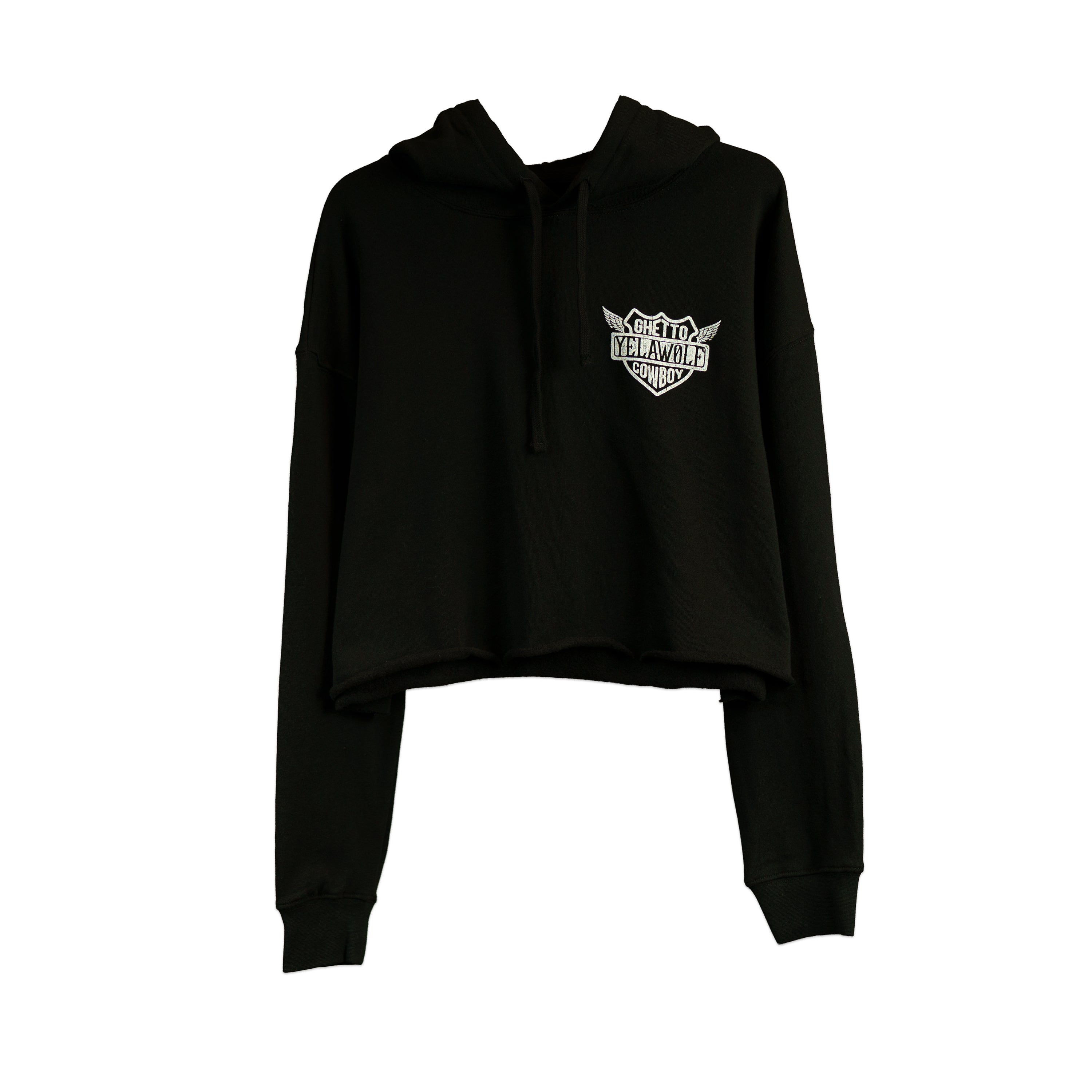 CROP HOODIE (BK-XL) ルセラフィム WOMENS 79 CROP HOODIE – Yelawolf